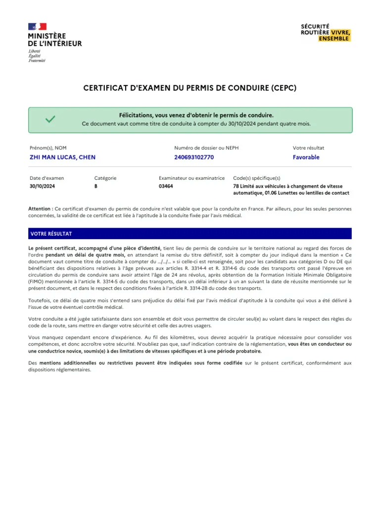 Nouveau CEPC - Auto-école Chronopermis Pyrénées